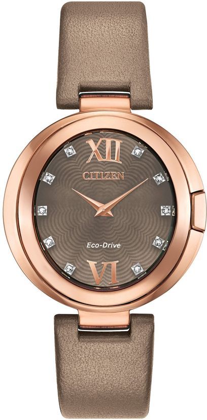 Women's Citizen Eco-Drive Capella Taupe tone Watch EX1513-00Y