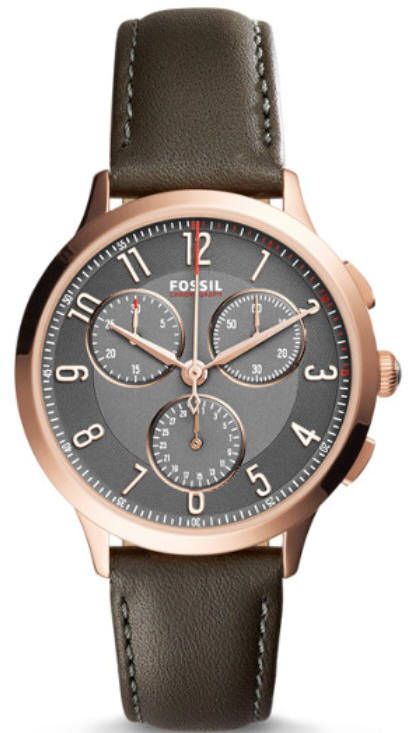 Women's Fossil Abilene Leather Chronograph Watch CH3099