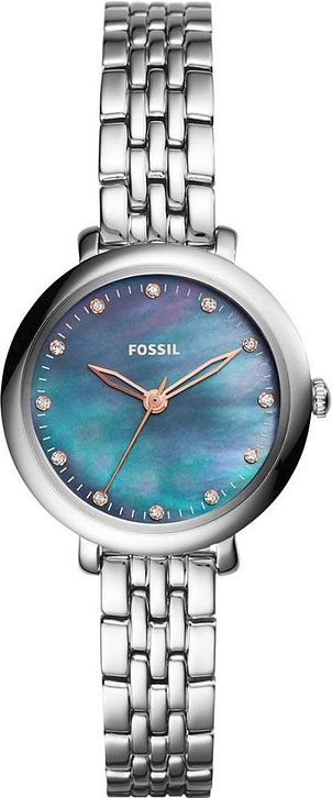 Women's Fossil Jacqueline Blue Pearl Dial Watch ES4210