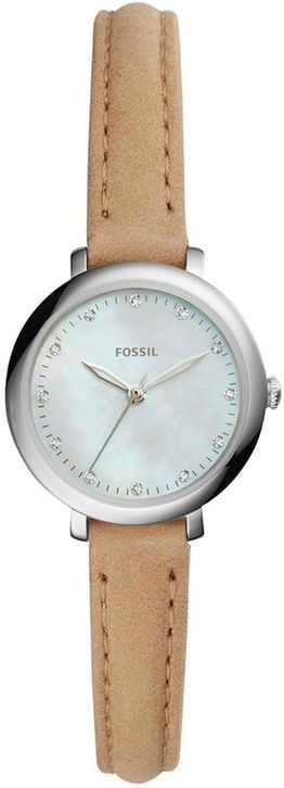 Women's Fossil Jacqueline Brown Leather Strap Watch ES4084