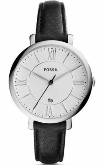 Women's Fossil Jacqueline Leather Strap Watch ES3972