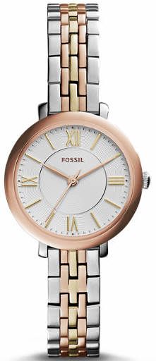 Women's Fossil Jacqueline Mini Tri-Tone Watch ES3847