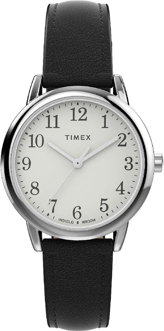 Women's Timex Easy Reader 30mm Indiglo Black Band Watch TW2W32500