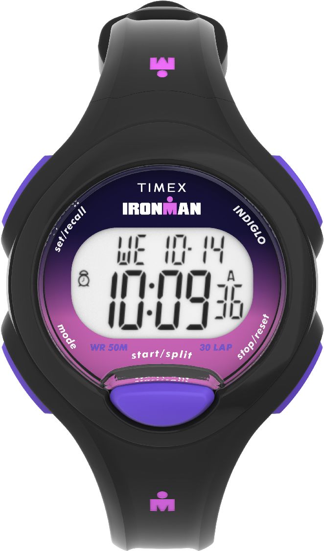 Women's Timex Essentials Ironman Chronograph 34mm Purple Dial Watch TW5M55200