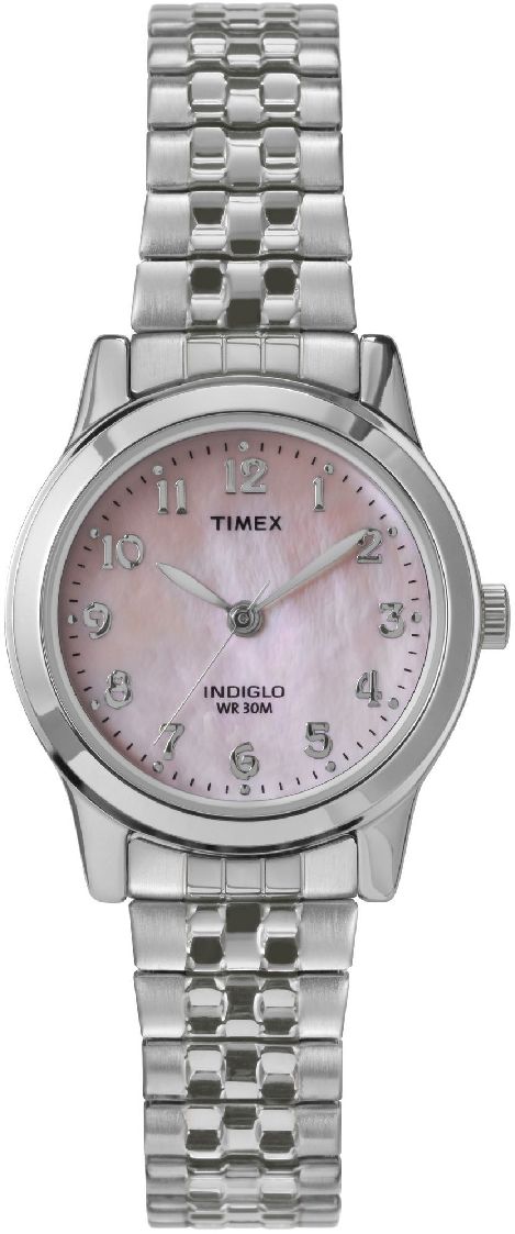 Women's Timex Essex Ave 25mm Expansion Band Mother Of Pearl Dial Watch TW2W35200