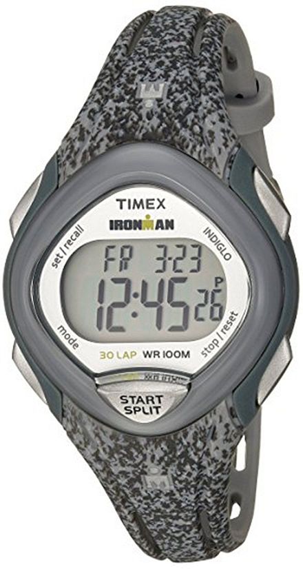 Women's Timex Mid Size Ironman Sleek 30 Grey  Resin Watch TW5M08600