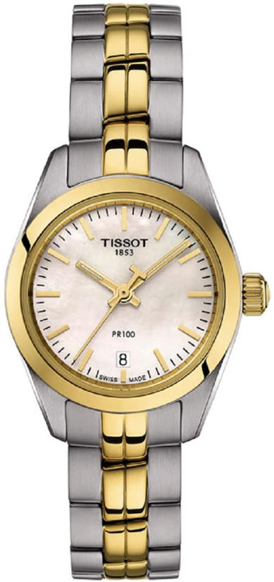 Women's Tissot 1853 PR 100 Classic Two Tone Swiss Watch T1010102211100