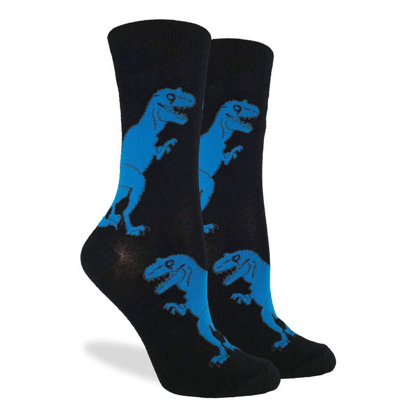 Women's Black T-Rex Socks