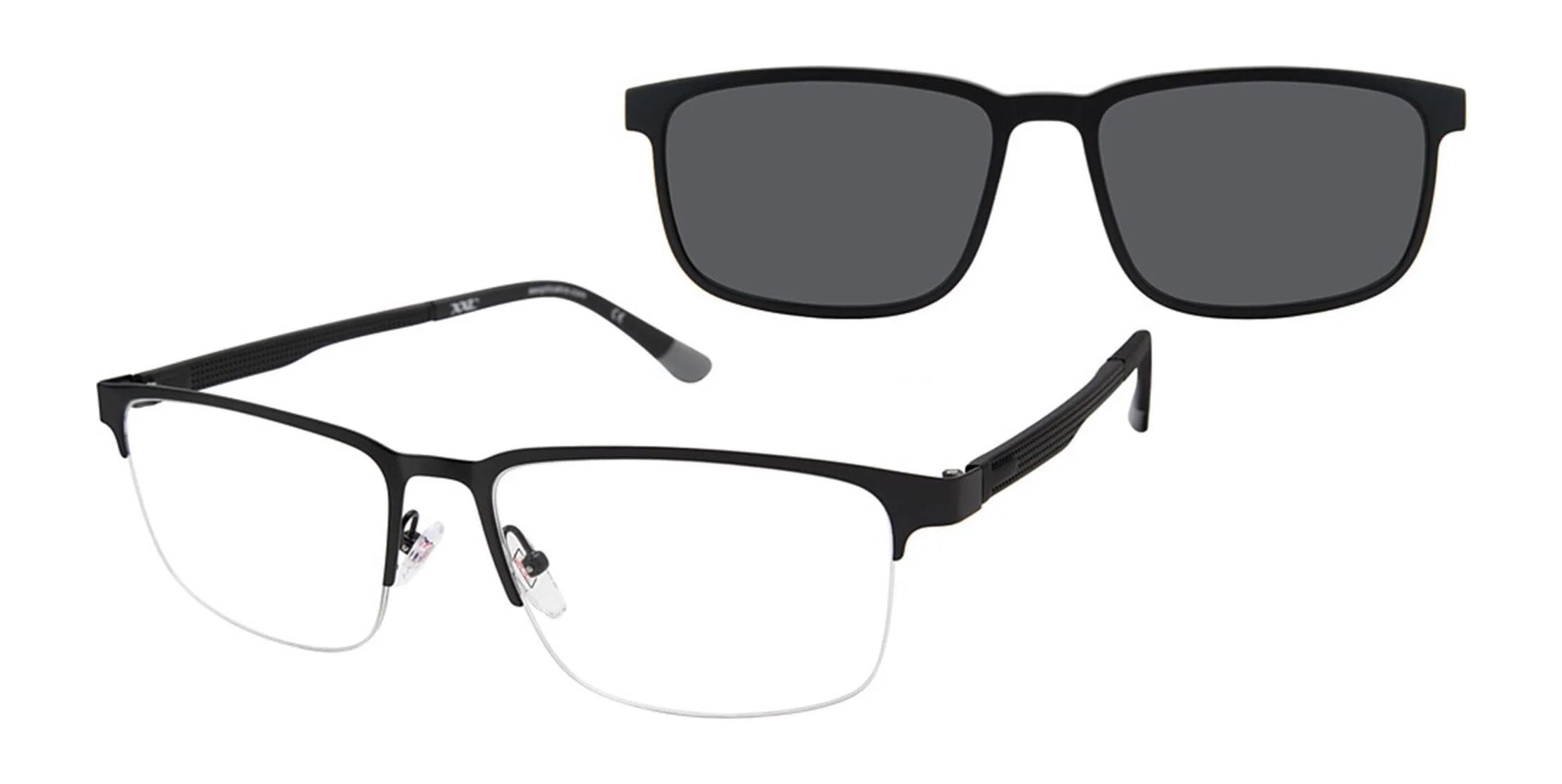 XXL Eyewear HULL Eyeglasses with Sun-clips | Size 60