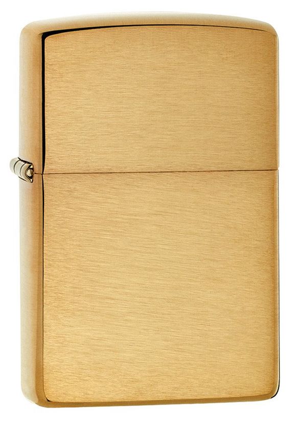 Zippo Armor Brushed Brass Lighter 168-000003
