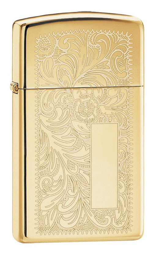 Zippo Slim Brass Venetian Lighter 1652B-000031